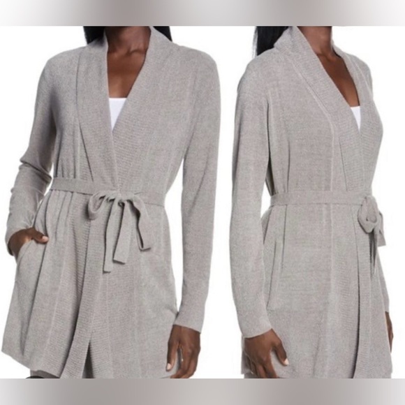 Barefoot Dreams Other - Barefoot Dreams CozyChic Ultra Lite Cardigan in Beach Rock Color size M